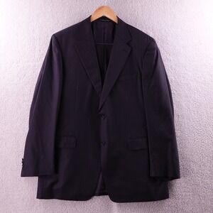 Canali Men's Pinstripe Wool Suit Jacket Blazer Made in Italy Size 56 L